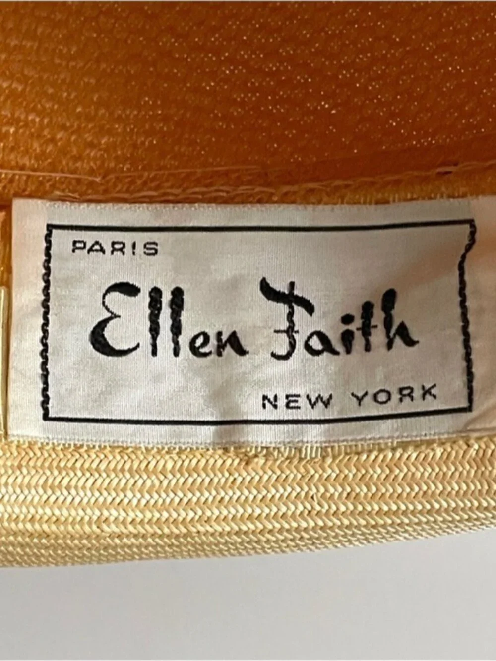 Vintage 60s Very Fine Straw Roller Hat w/ Upturned Brim - Small - Picture 5 of 10